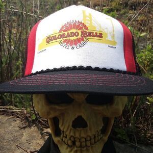 Deadstock Vintage Colorado Belle Hotel Casino Snap Back Trucker Hat Cap
